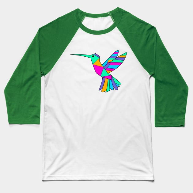 Tropical Hummingbird Baseball T-Shirt by VazMas Design